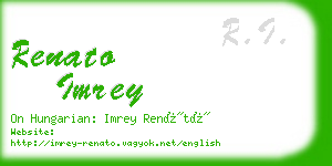 renato imrey business card